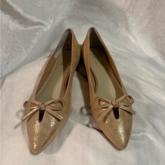 Seychelles Gold/Tan Bow Flats - Picture 2 of 6